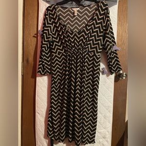 Chevron print women’s dress.